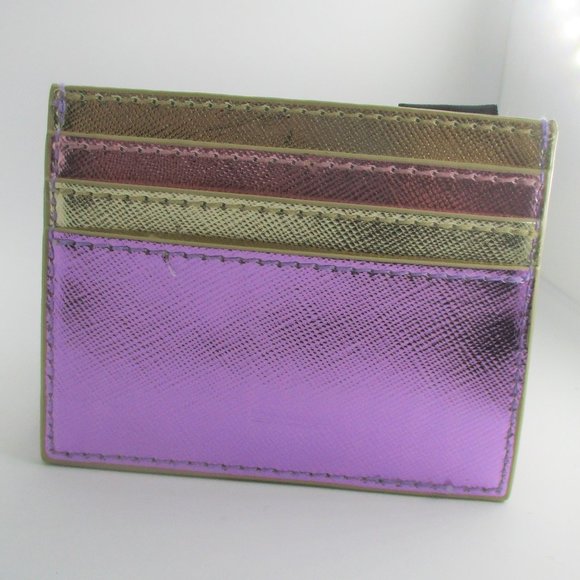 Urban Outfitters Purple & Gold Metallic Card Case NEW - Picture 3 of 9